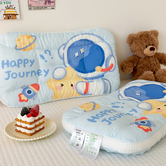 91家纺网 家纺一手货源 找家纺 （总）嗨生活 2025新款A类大版卡通手绘AB版儿童豆豆枕枕芯系列