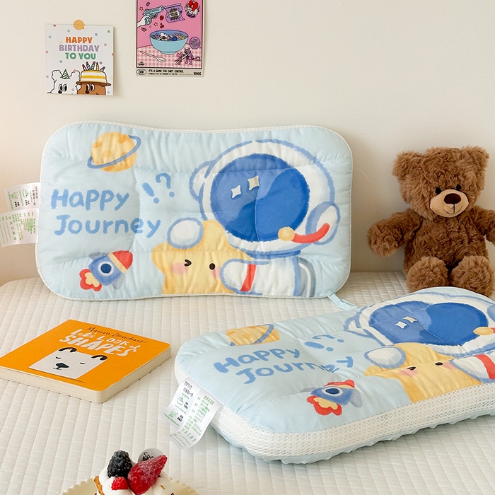 91家纺网 家纺一手货源 找家纺 （总）嗨生活 2025新款A类大版卡通手绘AB版儿童豆豆枕枕芯系列