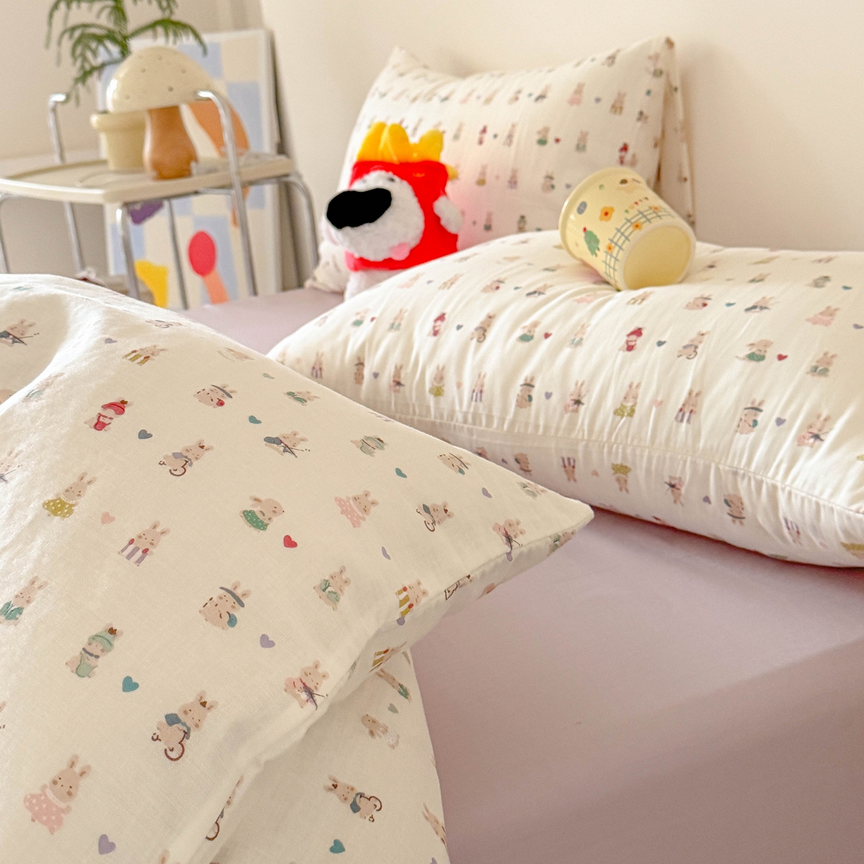 91家纺网 家纺一手货源 找家纺 （总）麦伦家居 2025新款A类全棉纯棉有氧双层纱人字纹提花四件套