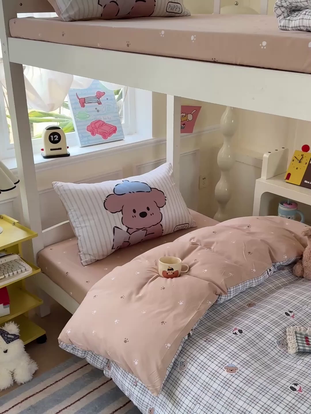 91家纺网 家纺一手货源 找家纺 （总）海岛哥哥 2025新款软柔棉105g大版双面印花宿舍学生三件套上下铺三件套（提供买家秀）