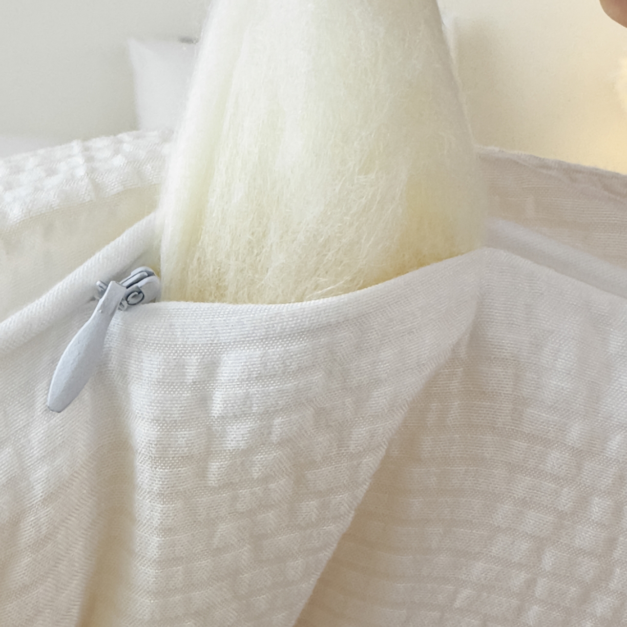 91家纺网 家纺一手货源 找家纺 尊妙被业 2025新品冬被被子被芯春秋被子母被直播批发夏被 -白