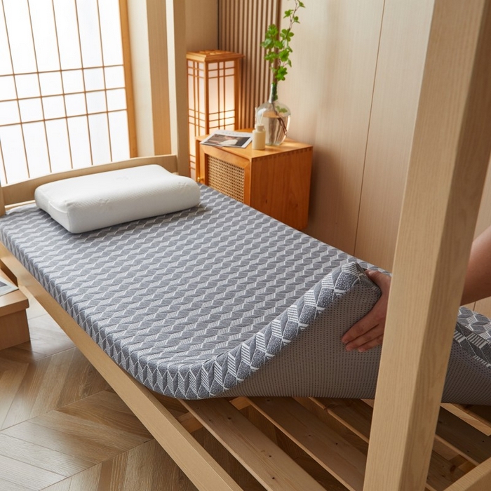 91家纺网 家纺一手货源 找家纺 （总）薇梦蚊帐 2025新款垫芯垫套可拆洗针织棉海绵床垫学生床垫