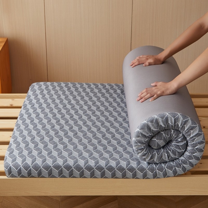 91家纺网 家纺一手货源 找家纺 （总）薇梦蚊帐 2025新款垫芯垫套可拆洗针织棉海绵床垫学生床垫