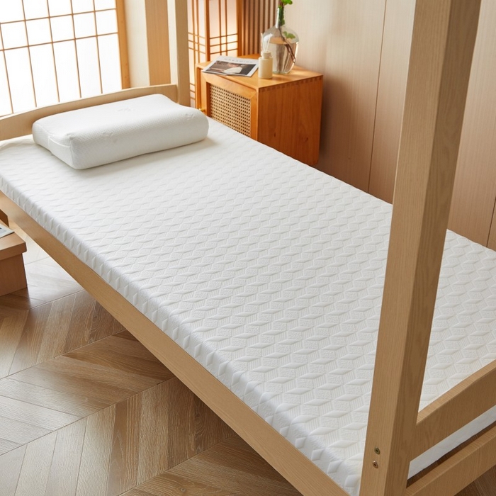 91家纺网 家纺一手货源 找家纺 薇梦蚊帐 2025新款可拆洗针织棉海绵床垫 菱镜-白