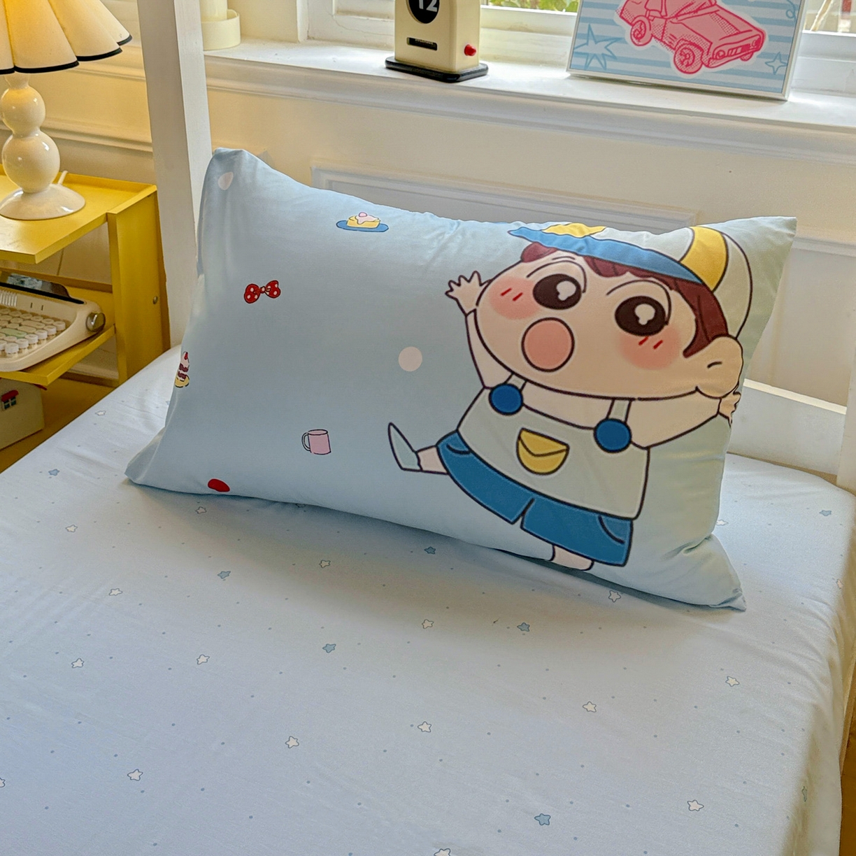 91家纺网 家纺一手货源 找家纺 海岛哥哥 2025新款软柔棉105g大版双面印花宿舍学生三件套上下铺三件套 小新的好友