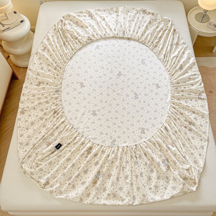 91家纺网 家纺一手货源 找家纺 （总）卡姿家纺 2025秋冬ins小清新印花 — 床笠三件套