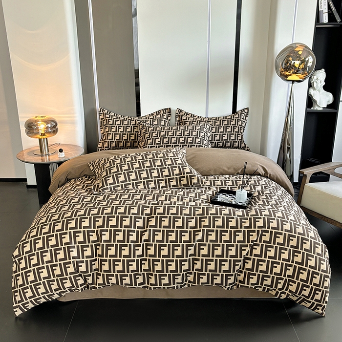 91家纺网 家纺一手货源 找家纺 慕木家纺 2025新款A类高端无印风卡通高克重170克阳光暖绒四件套系列 芬迪格