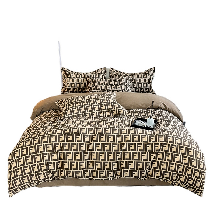 91家纺网 家纺一手货源 找家纺 慕木家纺 2025新款A类高端无印风卡通高克重170克阳光暖绒四件套系列 芬迪格