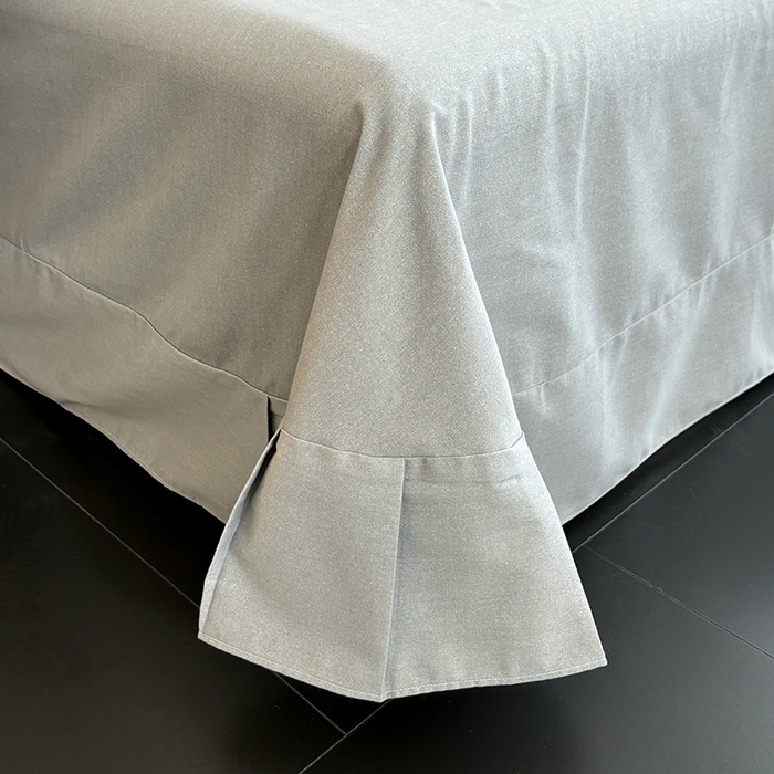 91家纺网 家纺一手货源 找家纺 慕木家纺 2025新款A类高端无印风卡通高克重170克阳光暖绒四件套系列 极致生活-灰