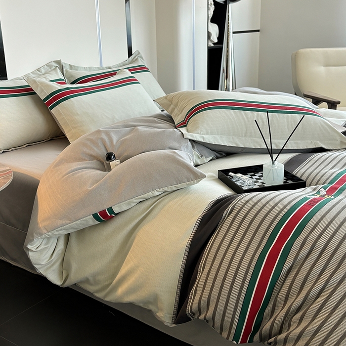 91家纺网 家纺一手货源 找家纺 慕木家纺 2025新款A类高端无印风卡通高克重170克阳光暖绒单被套单品被套单件被套系列 极致生活-灰