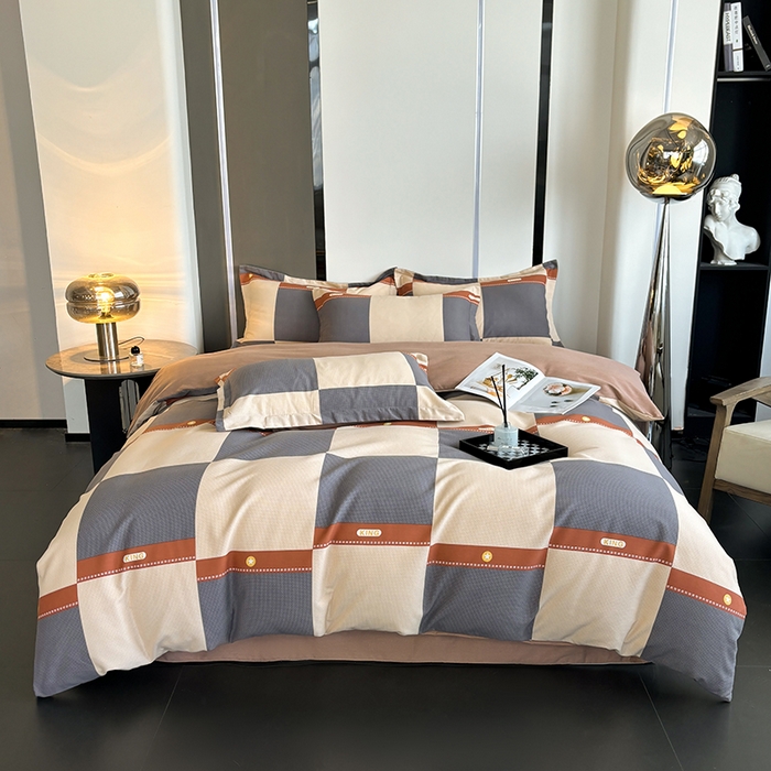 91家纺网 家纺一手货源 找家纺 慕木家纺 2025新款A类高端无印风卡通高克重170克阳光暖绒单被套单品被套单件被套系列 爵士氛围-粉