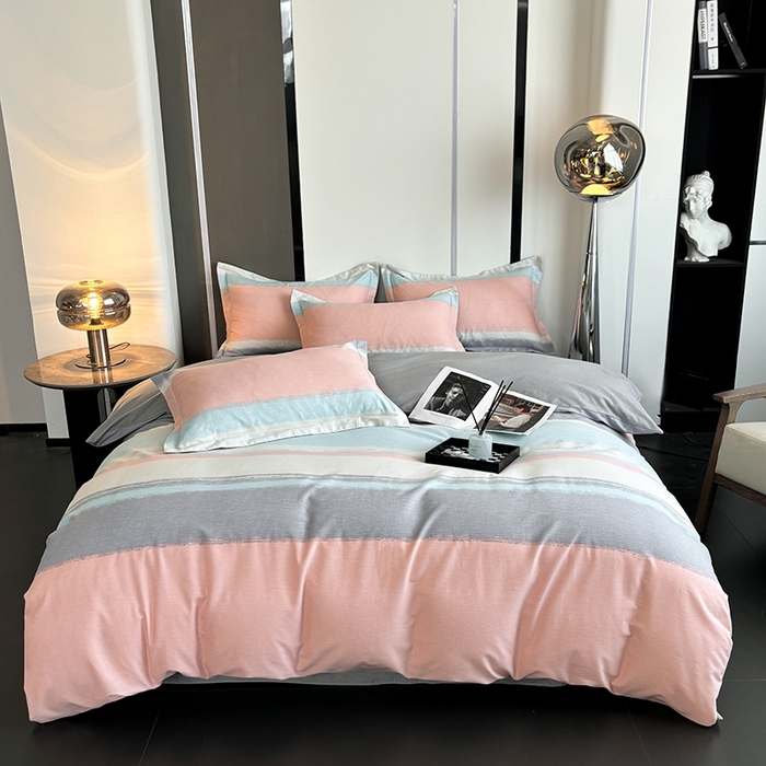 91家纺网 家纺一手货源 找家纺 慕木家纺 2025新款A类高端无印风卡通高克重170克阳光暖绒单被套单品被套单件被套系列 乐享主义-粉