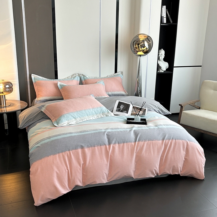 91家纺网 家纺一手货源 找家纺 慕木家纺 2025新款A类高端无印风卡通高克重170克阳光暖绒单被套单品被套单件被套系列 乐享主义-粉