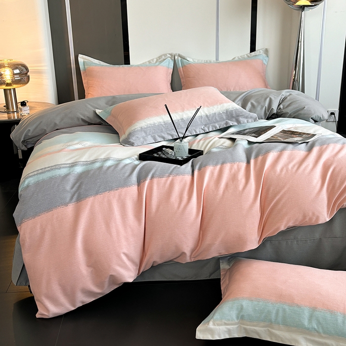 91家纺网 家纺一手货源 找家纺 慕木家纺 2025新款A类高端无印风卡通高克重170克阳光暖绒单被套单品被套单件被套系列 乐享主义-粉