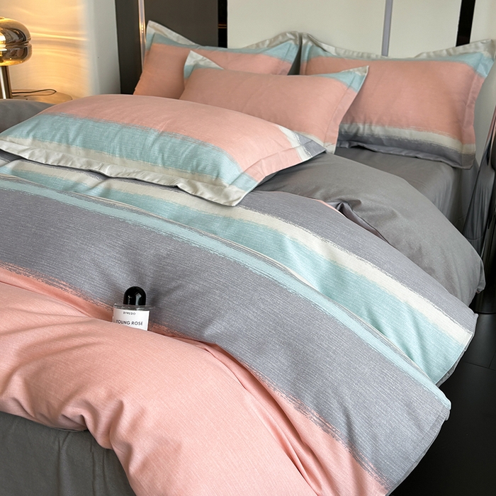 91家纺网 家纺一手货源 找家纺 慕木家纺 2025新款A类高端无印风卡通高克重170克阳光暖绒单被套单品被套单件被套系列 乐享主义-粉