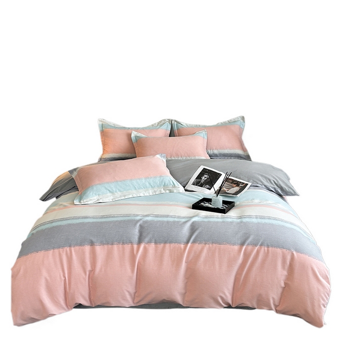 91家纺网 家纺一手货源 找家纺 慕木家纺 2025新款A类高端无印风卡通高克重170克阳光暖绒单被套单品被套单件被套系列 乐享主义-粉