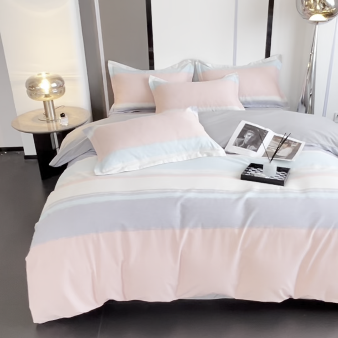 91家纺网 家纺一手货源 找家纺 慕木家纺 2025新款A类高端无印风卡通高克重170克阳光暖绒单被套单品被套单件被套系列 乐享主义-粉