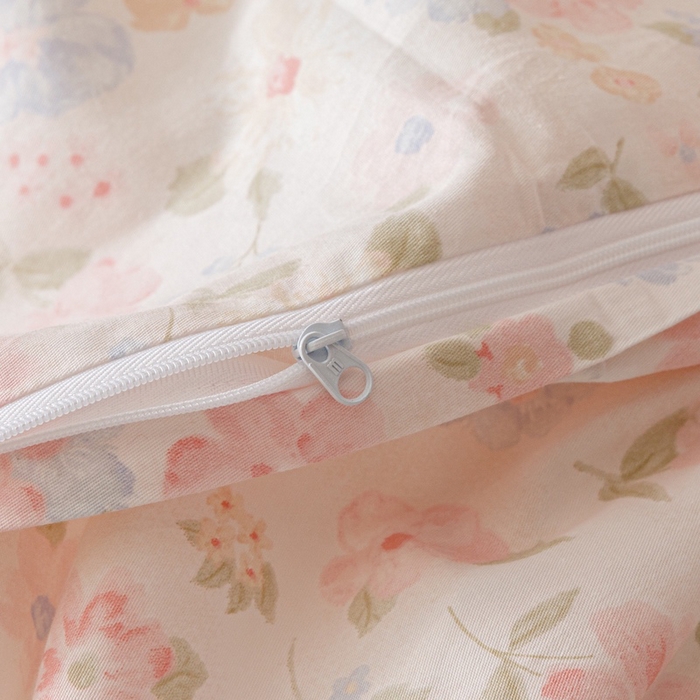 91家纺网 家纺一手货源 找家纺 （总）卡姿家纺 2025秋冬小清新绣花+印花四件套-茉莉