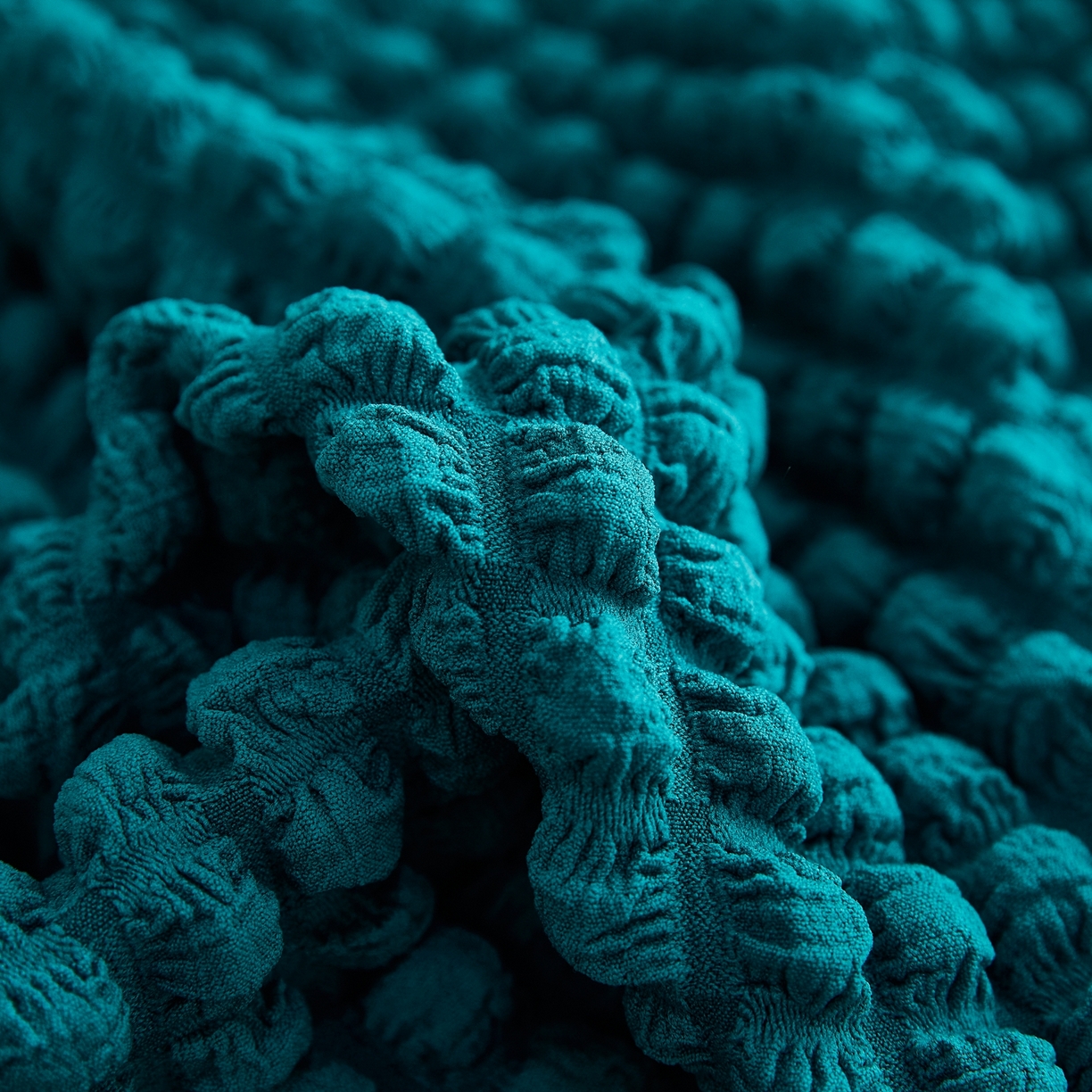 91家纺网 家纺一手货源 找家纺 布兰鸟【沙发套】 2025新款泡泡沙发套组合L型【英文裙摆款】 孔雀蓝