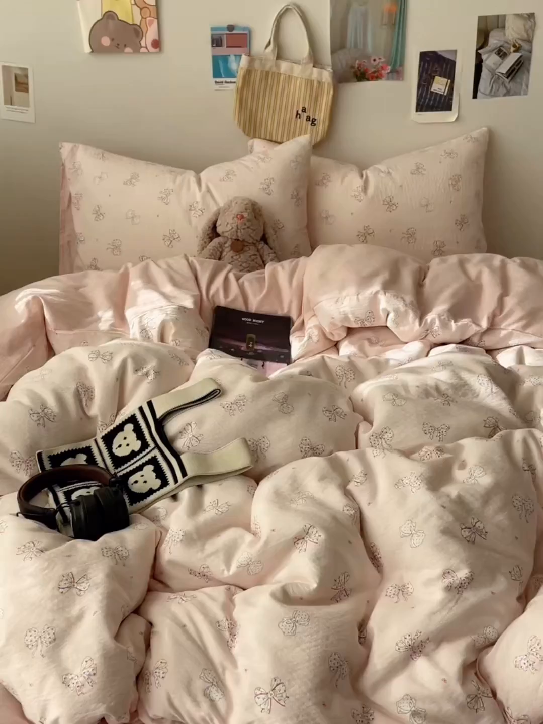 91家纺网 家纺一手货源 找家纺 沐芷 2025 木棉双层纱A类四件套直播 开学季宿舍三件套  单被套/四件套--提供买家秀 彼岸-心愿