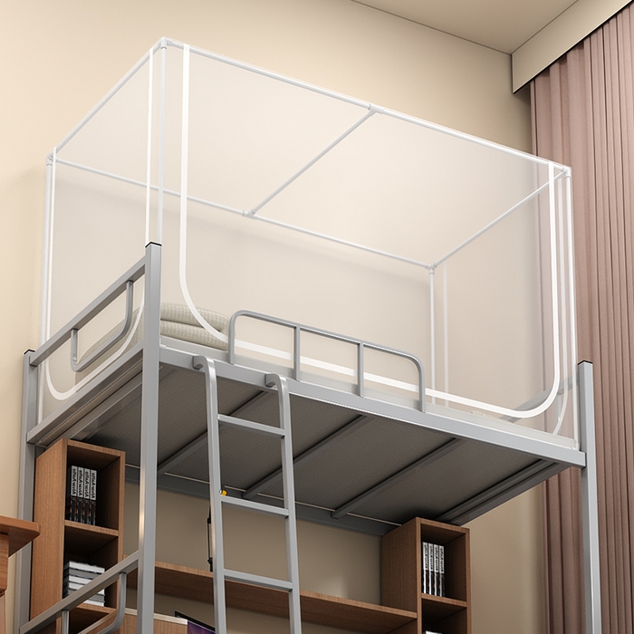 91家纺网 家纺一手货源 找家纺 （总）无瑕家居 2025新款学生蚊帐一体式三开门学生全底蚊帐坐床式蚊帐学生蚊帐上下铺蚊帐