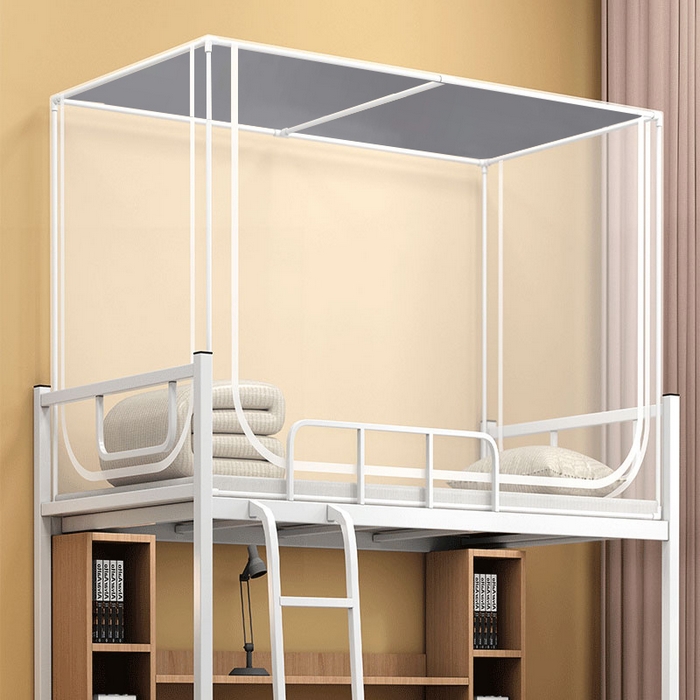 91家纺网 家纺一手货源 找家纺 （总）无瑕家居 2025新款学生蚊帐一体式三开门学生全底蚊帐坐床式蚊帐学生蚊帐上下铺蚊帐