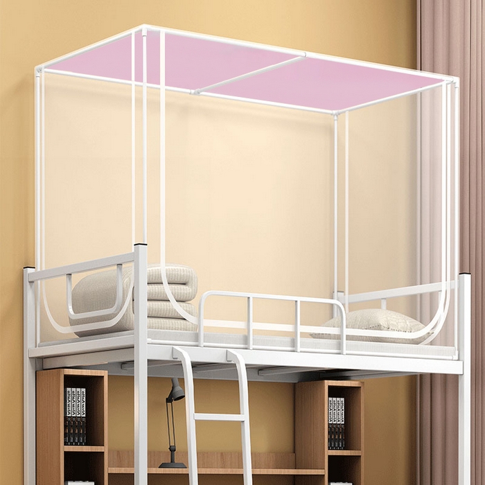 91家纺网 家纺一手货源 找家纺 （总）无瑕家居 2025新款学生蚊帐一体式三开门学生全底蚊帐坐床式蚊帐学生蚊帐上下铺蚊帐