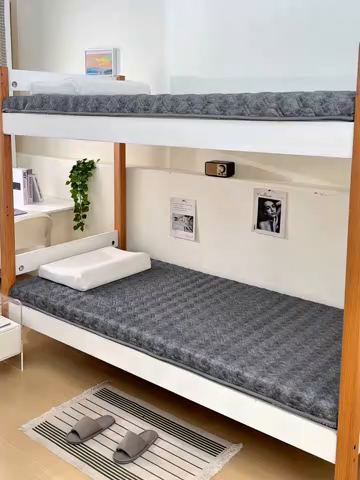 91家纺网 家纺一手货源 找家纺 圣之寐  2025新款学生床垫 灰色