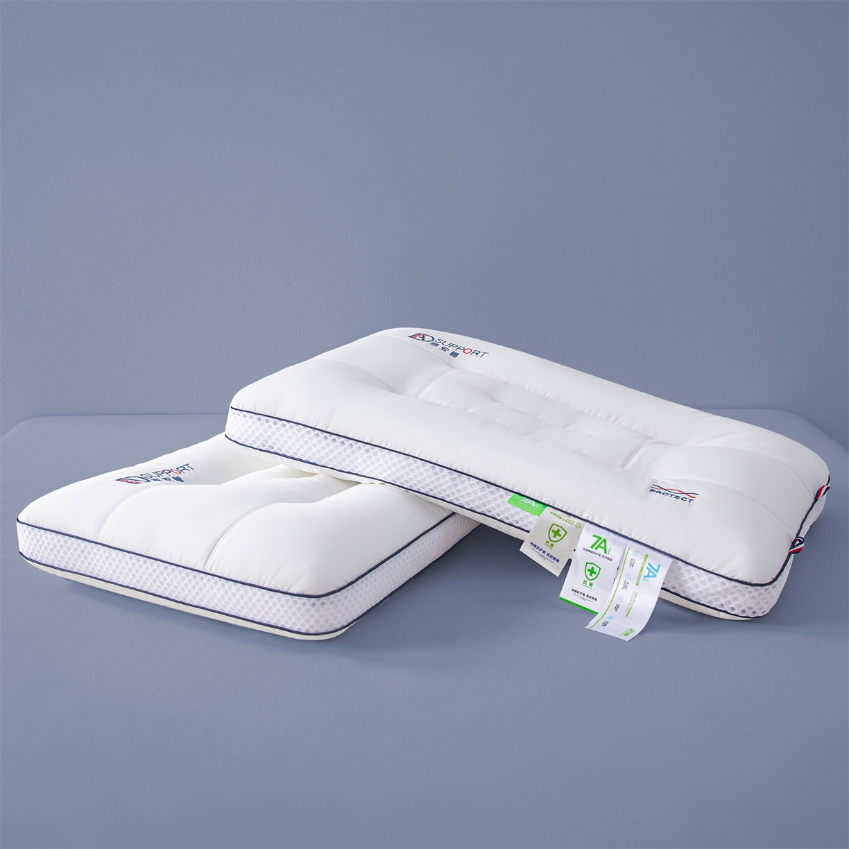 91家纺网 家纺一手货源 找家纺 （总）麦肯锡 2025新款7A抗菌颈安睡枕枕头枕芯