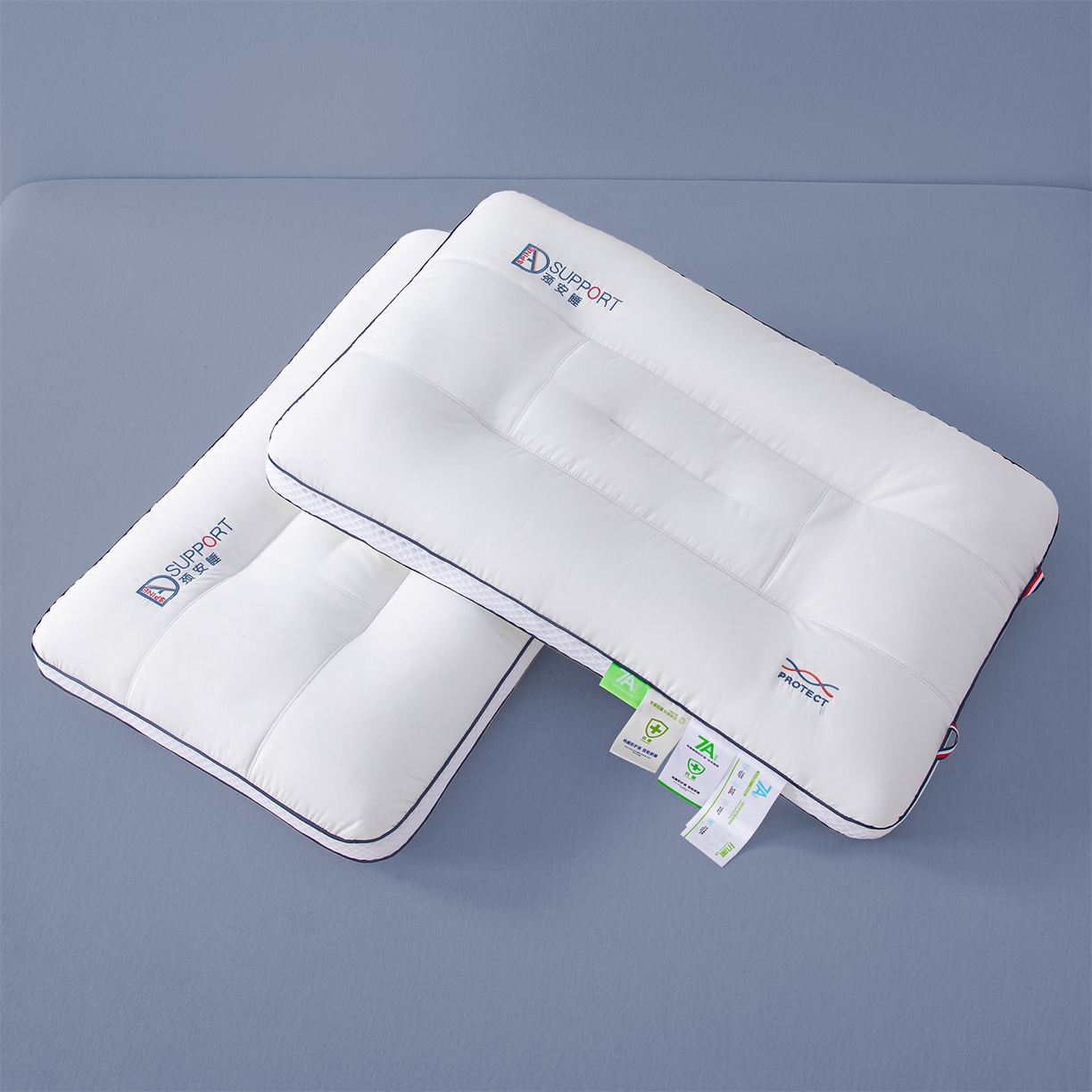 91家纺网 家纺一手货源 找家纺 （总）麦肯锡 2025新款7A抗菌颈安睡枕枕头枕芯