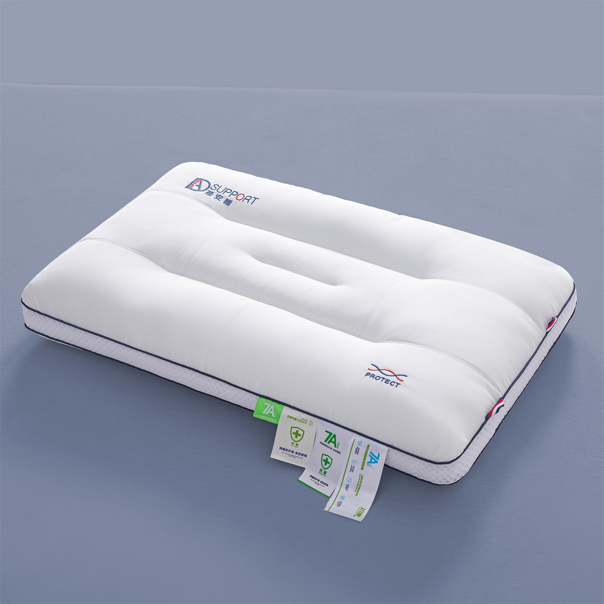 91家纺网 家纺一手货源 找家纺 （总）麦肯锡 2025新款7A抗菌颈安睡枕枕头枕芯