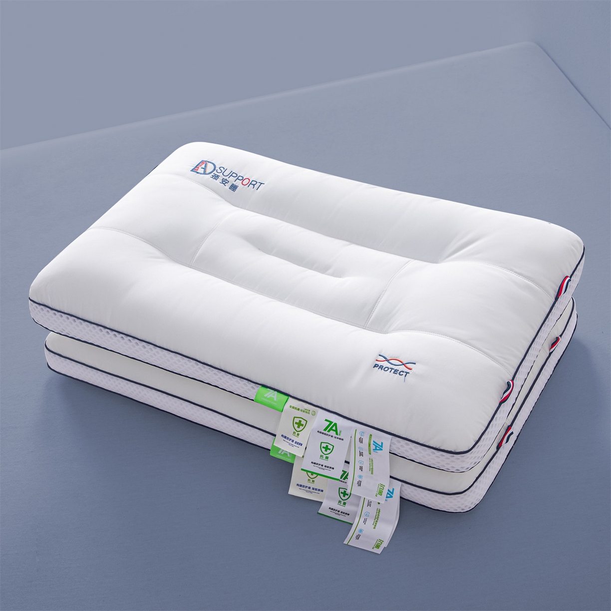 91家纺网 家纺一手货源 找家纺 （总）麦肯锡 2025新款7A抗菌颈安睡枕枕头枕芯