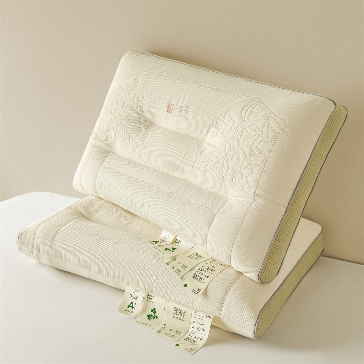 91家纺网 家纺一手货源 找家纺 （总）麦肯锡 2025新款草本决明子护颈枕枕头枕芯