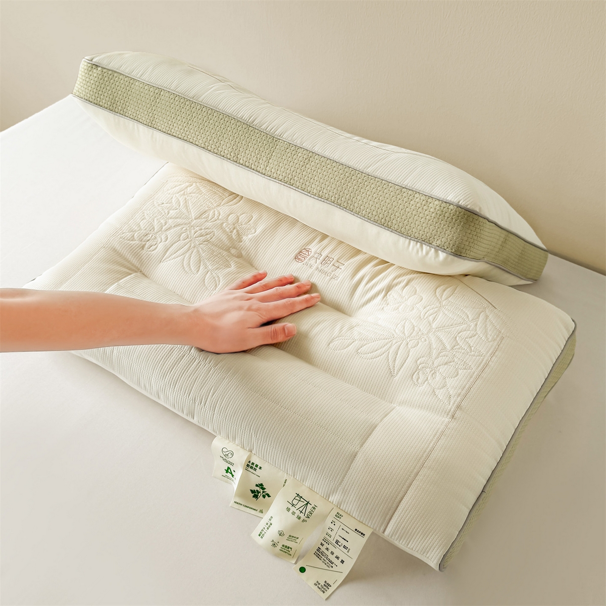 91家纺网 家纺一手货源 找家纺 （总）麦肯锡 2025新款草本决明子护颈枕枕头枕芯