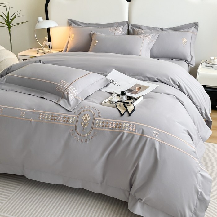 91家纺网 家纺一手货源 找家纺 （总）桃园 2025新款A类长绒棉全棉纯棉不掉毛磨毛高端礼盒四件套-克里斯