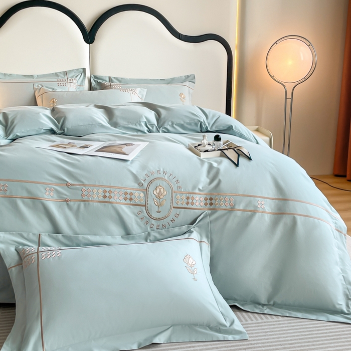 91家纺网 家纺一手货源 找家纺 （总）桃园 2025新款A类长绒棉全棉纯棉不掉毛磨毛高端礼盒四件套-克里斯