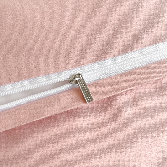 91家纺网 家纺一手货源 找家纺 桃园 2025新款A类长绒棉全棉纯棉不掉毛磨毛高端礼盒四件套-克里斯 克里斯-豆沙