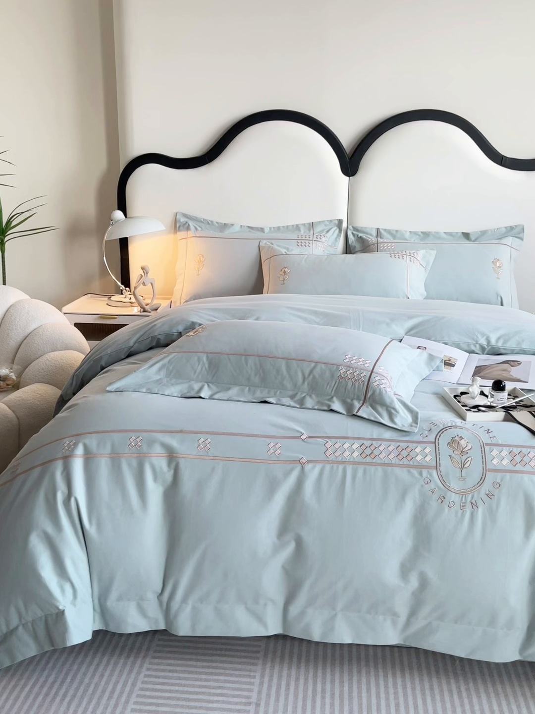 91家纺网 家纺一手货源 找家纺 （总）桃园 2025新款A类长绒棉全棉纯棉不掉毛磨毛高端礼盒四件套-克里斯