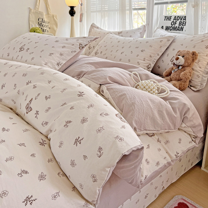 91家纺网 家纺一手货源 找家纺 （总）欢博莱  2025新款仿纯棉四件套学生宿舍三件套单被套