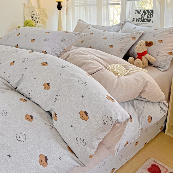 欢博莱  2025新款仿纯棉四件套学生宿舍三件套单被套 恋恋熊