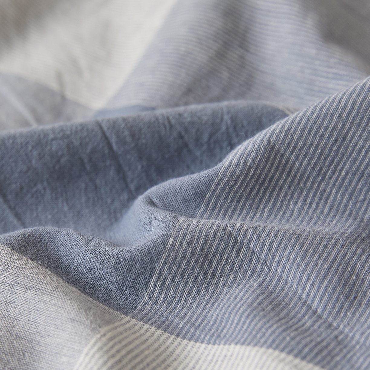 91家纺网 家纺一手货源 找家纺 爱屋及屋 2025新款水洗棉学生季大礼包学生宿舍六件套棉花被+棉花垫子+枕头+三件套一站式全套 蓝中格