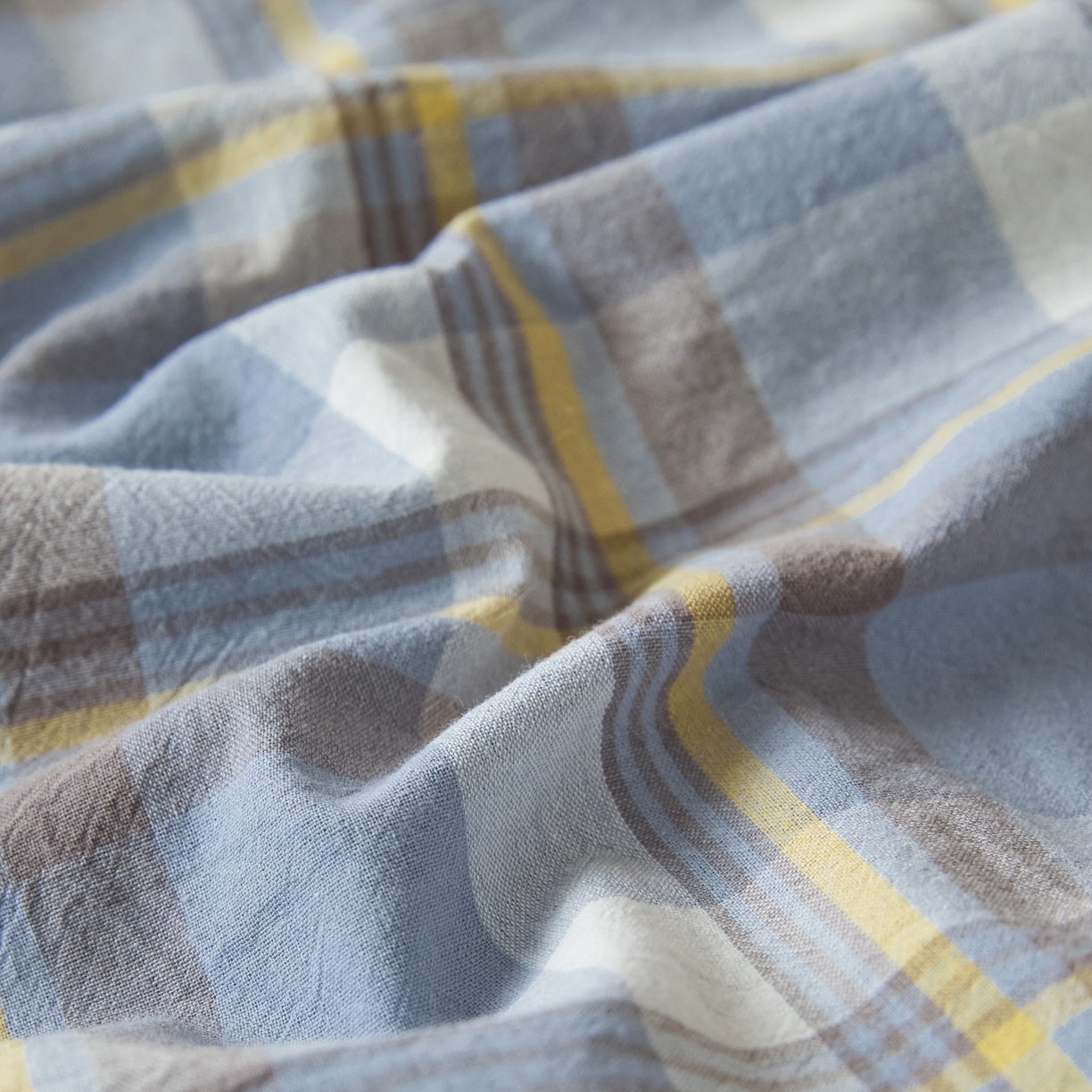 91家纺网 家纺一手货源 找家纺 爱屋及屋 2025新款水洗棉学生季大礼包学生宿舍六件套棉花被+棉花垫子+枕头+三件套一站式全套 简析蓝