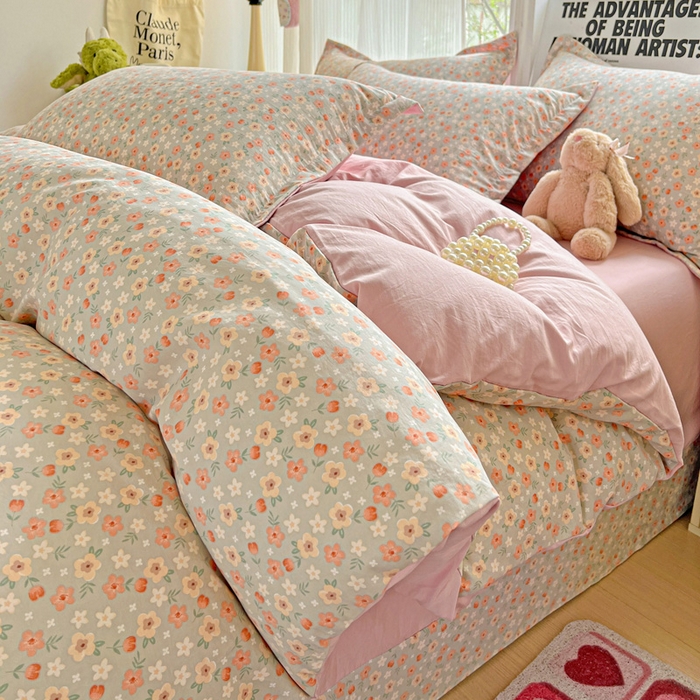 欢博莱  2025新款仿纯棉四件套学生宿舍三件套单被套 太妃糖-绿