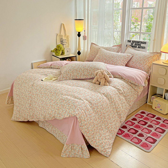 91家纺网 家纺一手货源 找家纺 欢博莱  2025新款仿纯棉四件套学生宿舍三件套单被套 太妃糖-绿