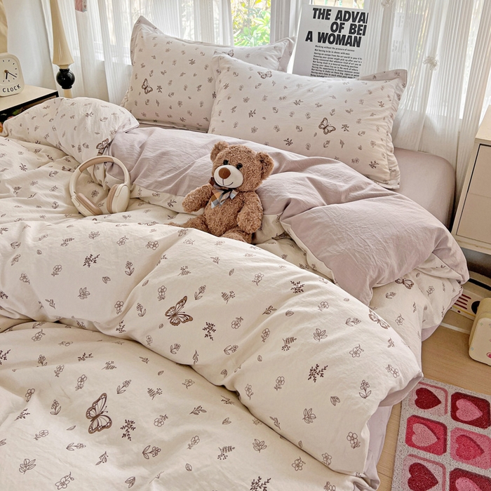 91家纺网 家纺一手货源 找家纺 欢博莱  2025新款仿纯棉四件套学生宿舍三件套单被套 香妃