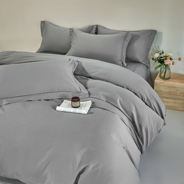 91家纺网 家纺一手货源 找家纺 憨豆家纺 2026新款全棉磨毛四件套正宗加厚长绒棉贡缎100%纯棉四件套（含买家秀）莫兰迪 莫兰迪-高级灰