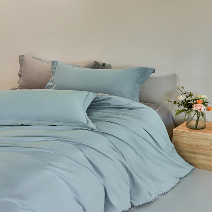 91家纺网 家纺一手货源 找家纺 憨豆家纺 2026新款全棉磨毛四件套正宗加厚长绒棉贡缎100%纯棉四件套（含买家秀）莫兰迪 莫兰迪-雾蓝拼浅灰