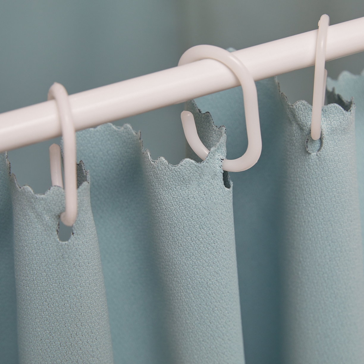 91家纺网 家纺一手货源 找家纺 夏彩 2025新款棉麻雪纺绣花防遮光铁艺烤漆学生蚊帐-88627 88627-蓝绿