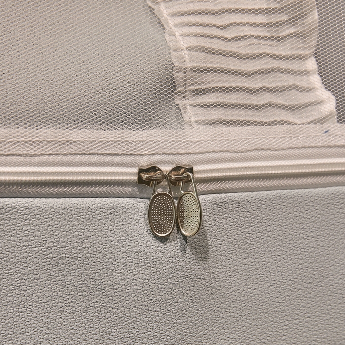 91家纺网 家纺一手货源 找家纺 （总）夏彩 2025新款棉麻雪纺绣花防遮光铁艺烤漆学生蚊帐-88627