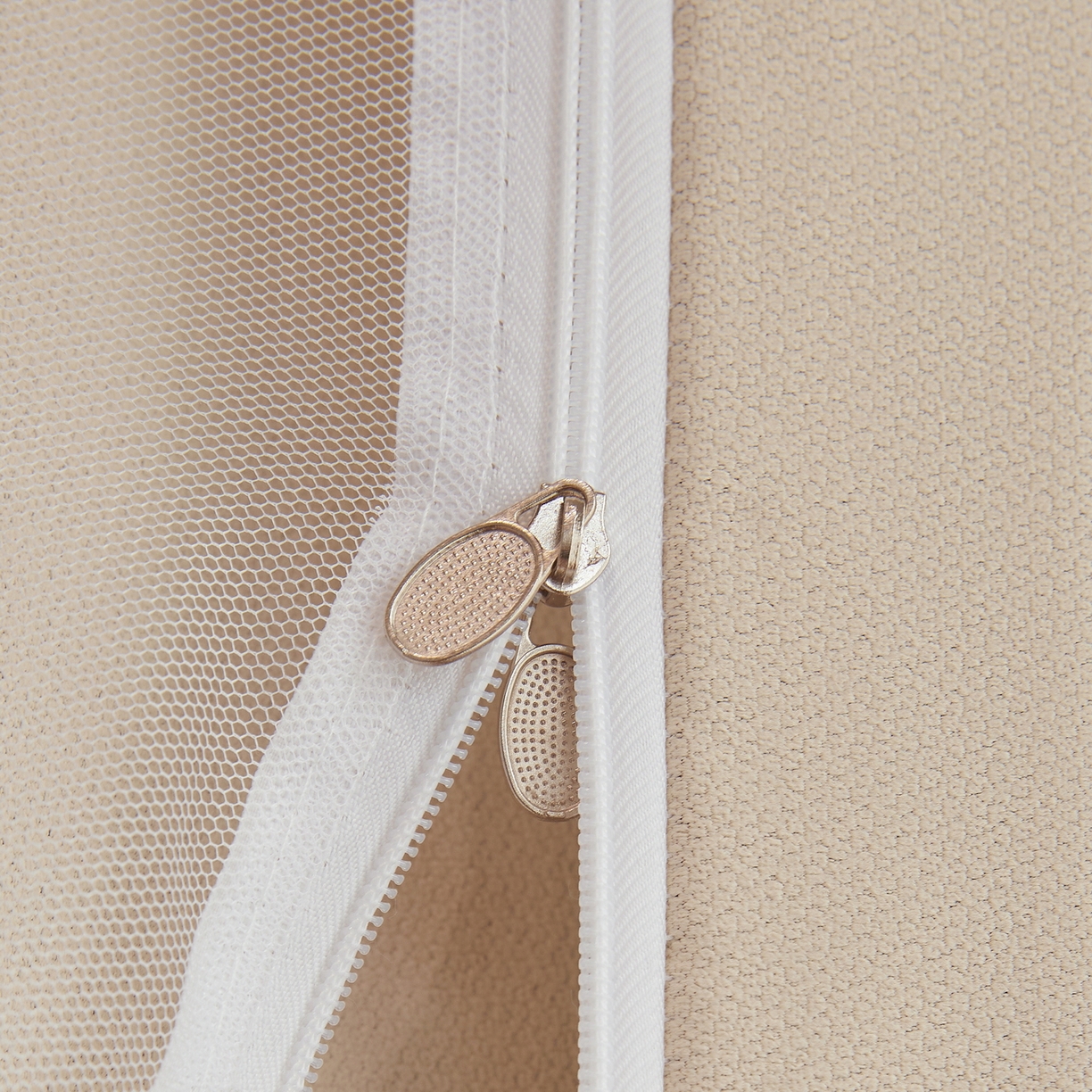 91家纺网 家纺一手货源 找家纺 夏彩 2025新款棉麻强遮光铁艺烤漆学生蚊帐-88628 88628-茶杏色